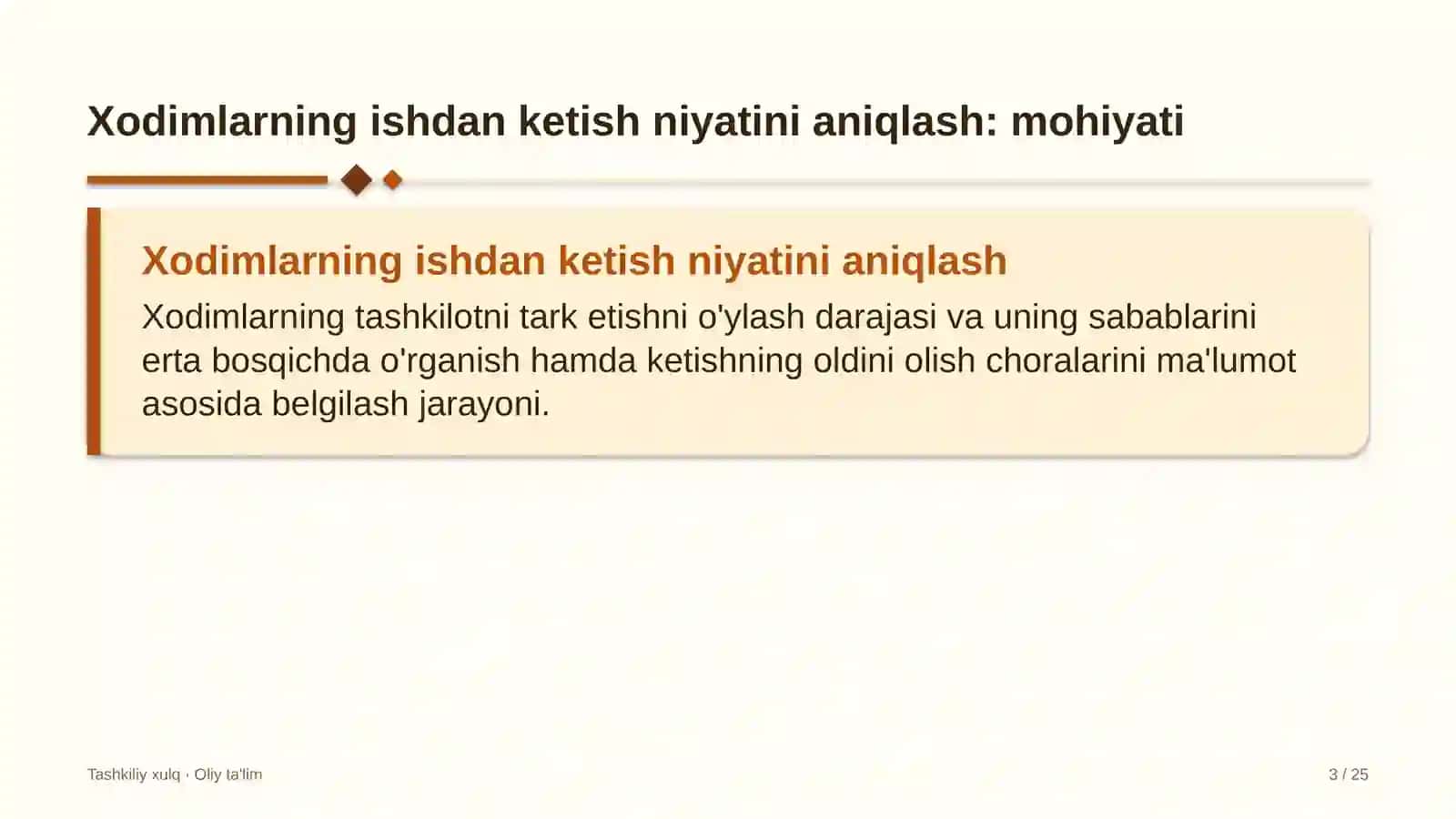 Suv omborlarida xodimlarning ishdan ketish niyatini aniqlash 3