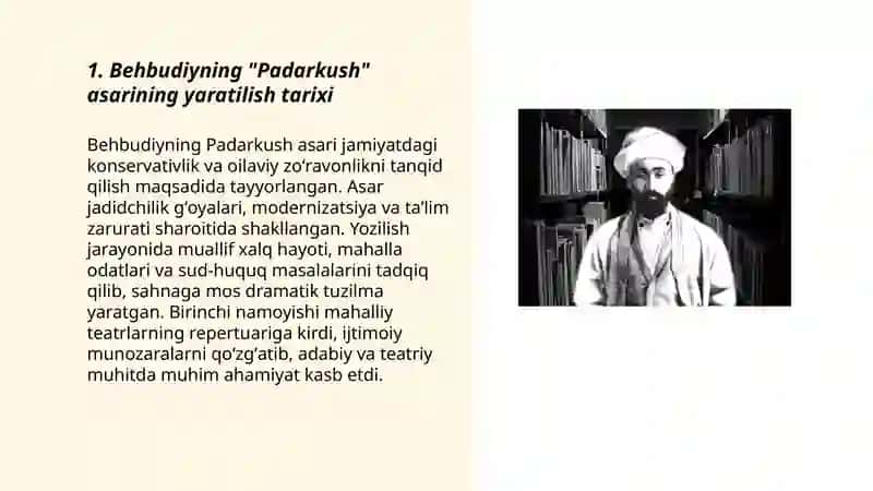 Behbudiy Padarkush asari 3