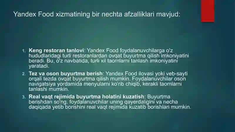 Yandex food 3