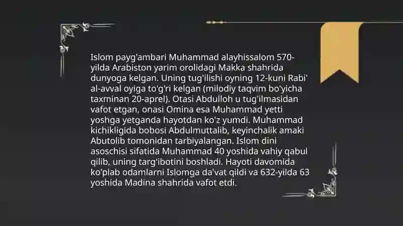 Muxtasar islom tarix risolasi 3