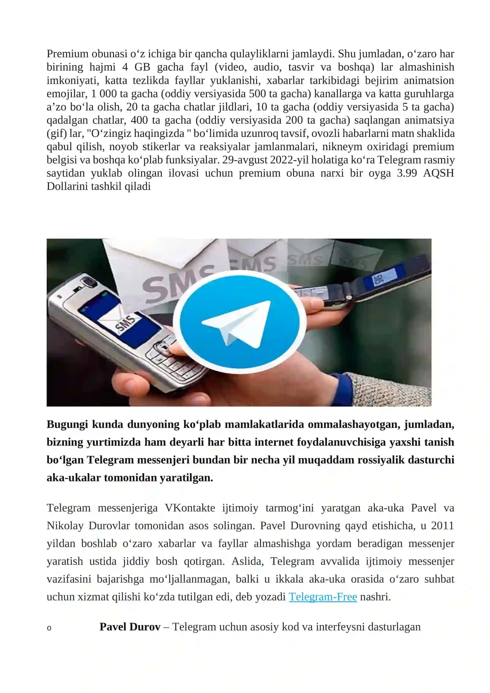 Telegram tarmoq'i 3