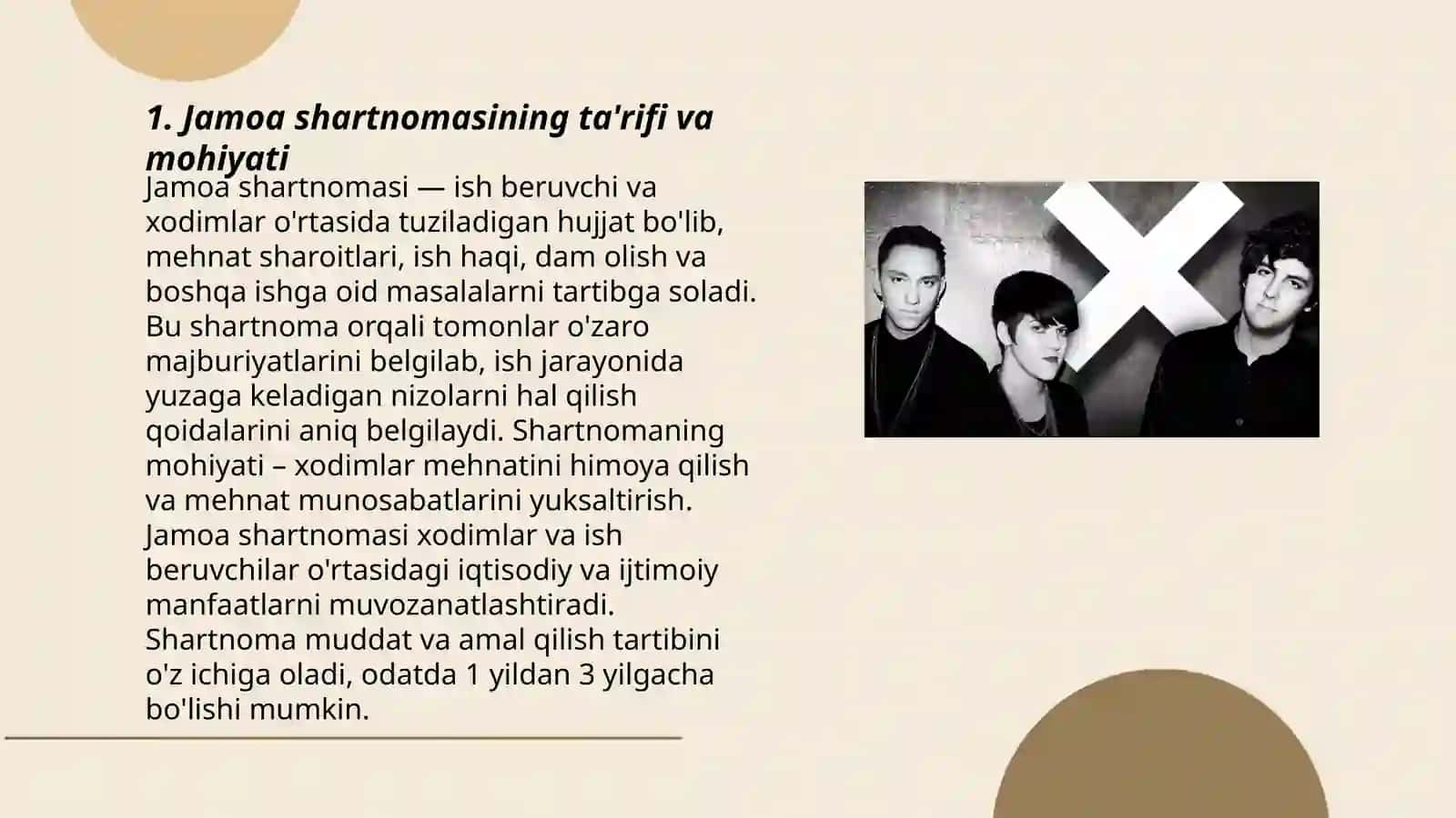 Jamoa shartnomasi tuchunchasi va uning korxona va tashkilotlaridagi axamiyati 3