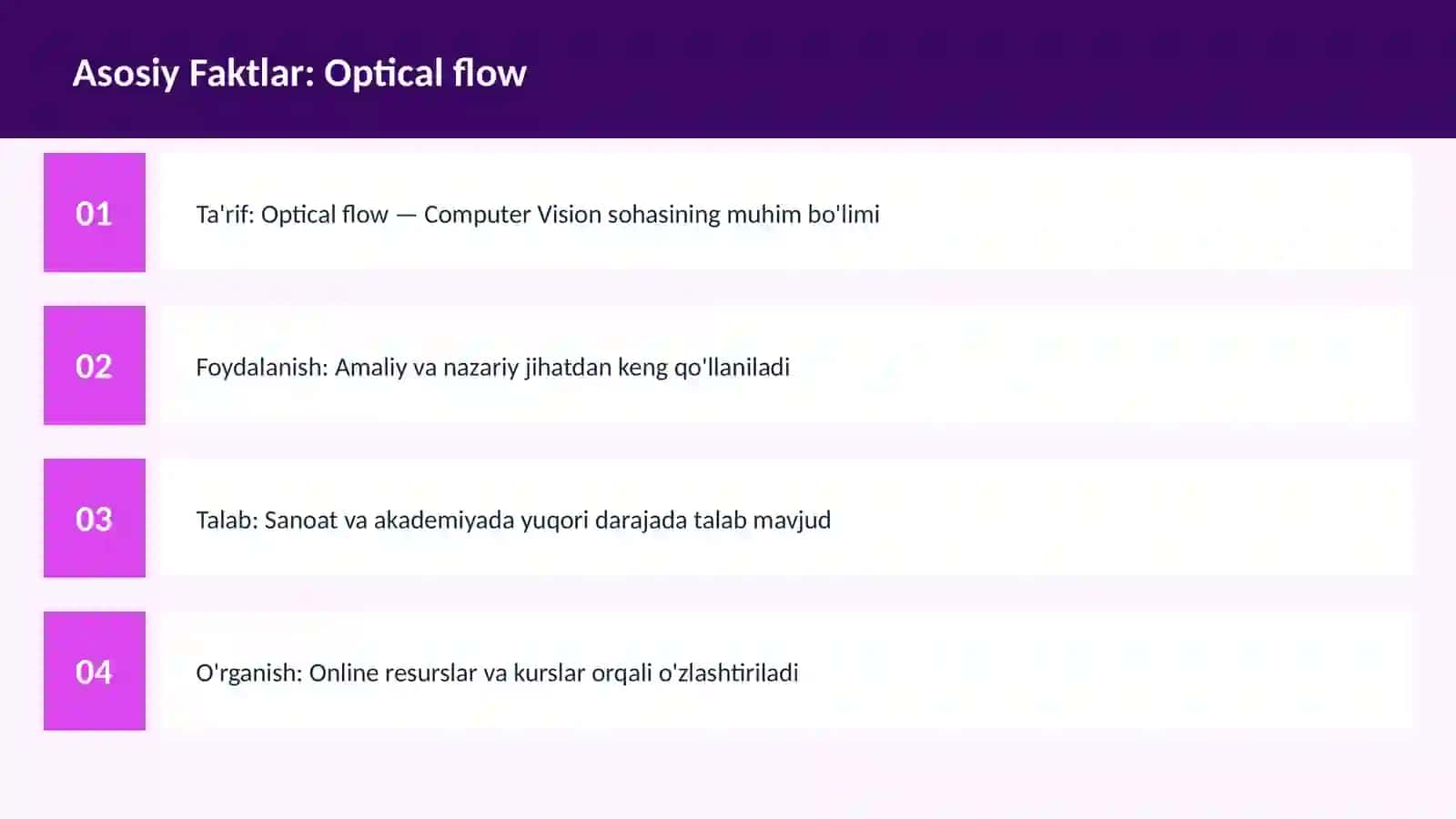 Optical flow 3