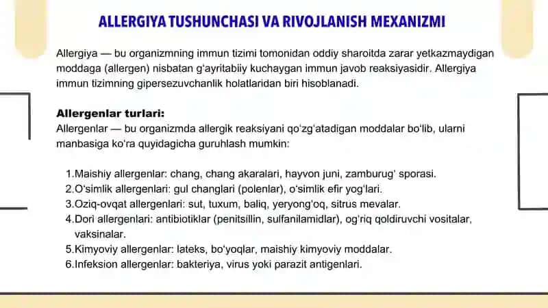 ALLERGIYAGA QARSHI VOSITALAR 3