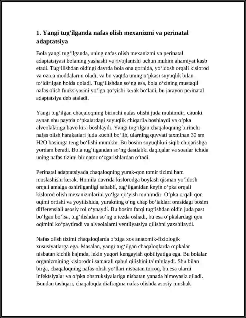 BOLALARDA NAFAS TIZIMI ANATOMO FIZIOLOGIK XUSUSIYATLARI 3