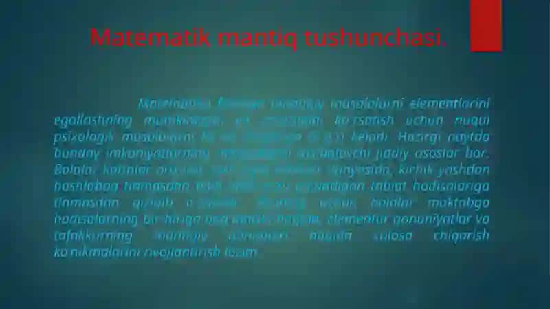 Boshlang`ich sinf matеmatikadarslarida mantiq elеmеntlari 3
