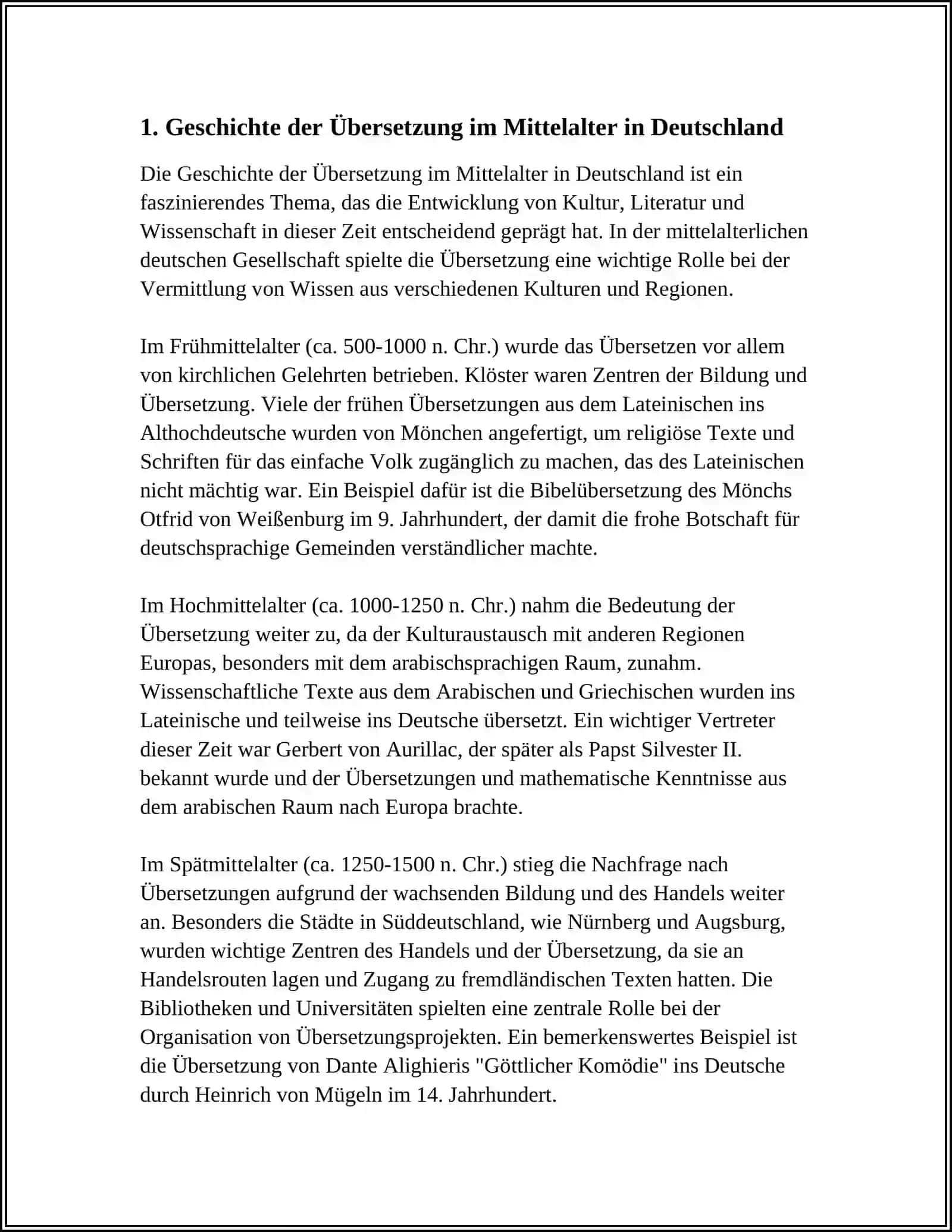 Geschichte der Übersetzung im Mittelalter in Deutschland 3