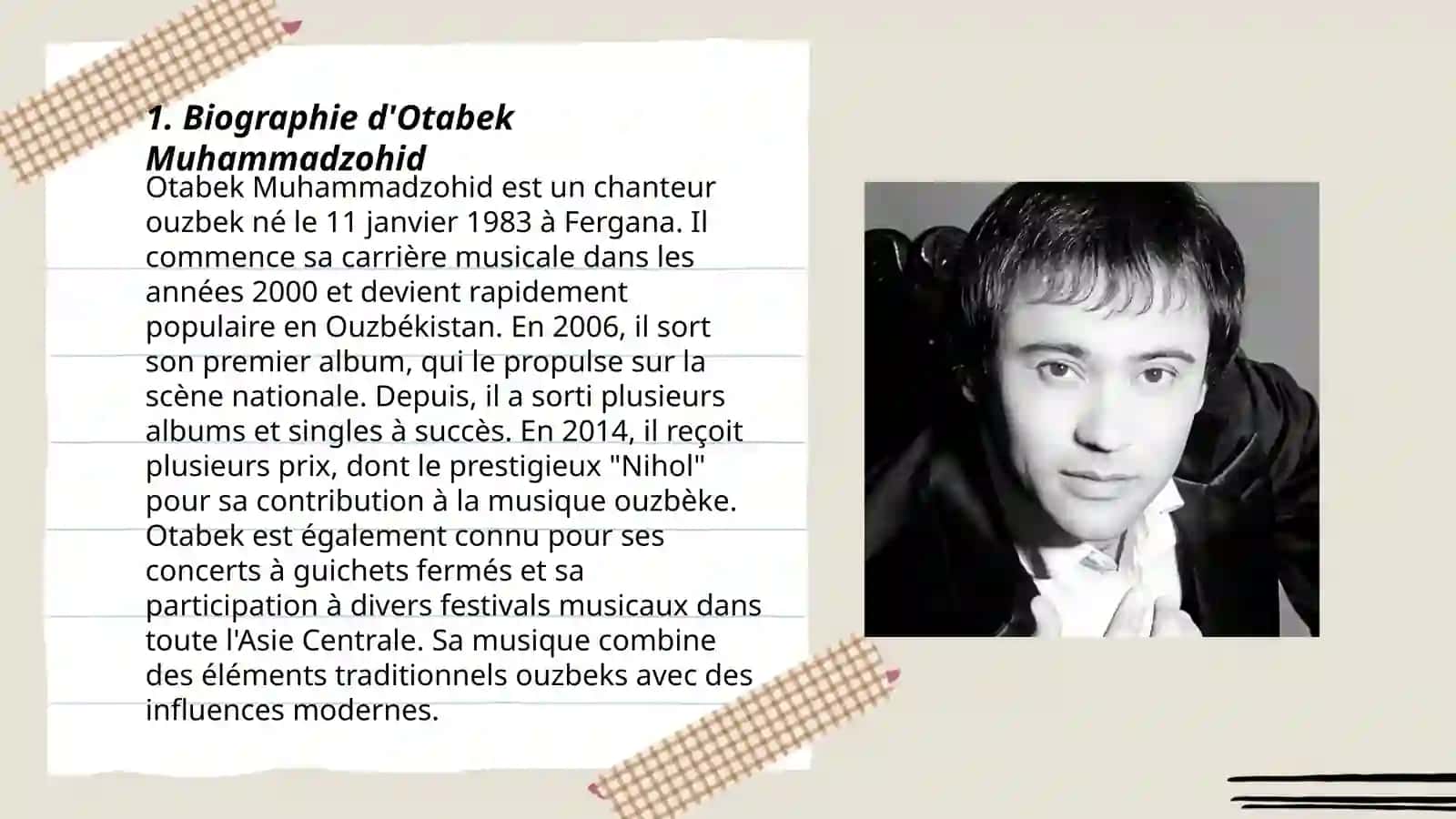 Biographie d'Otabek Muhammadzohid 3