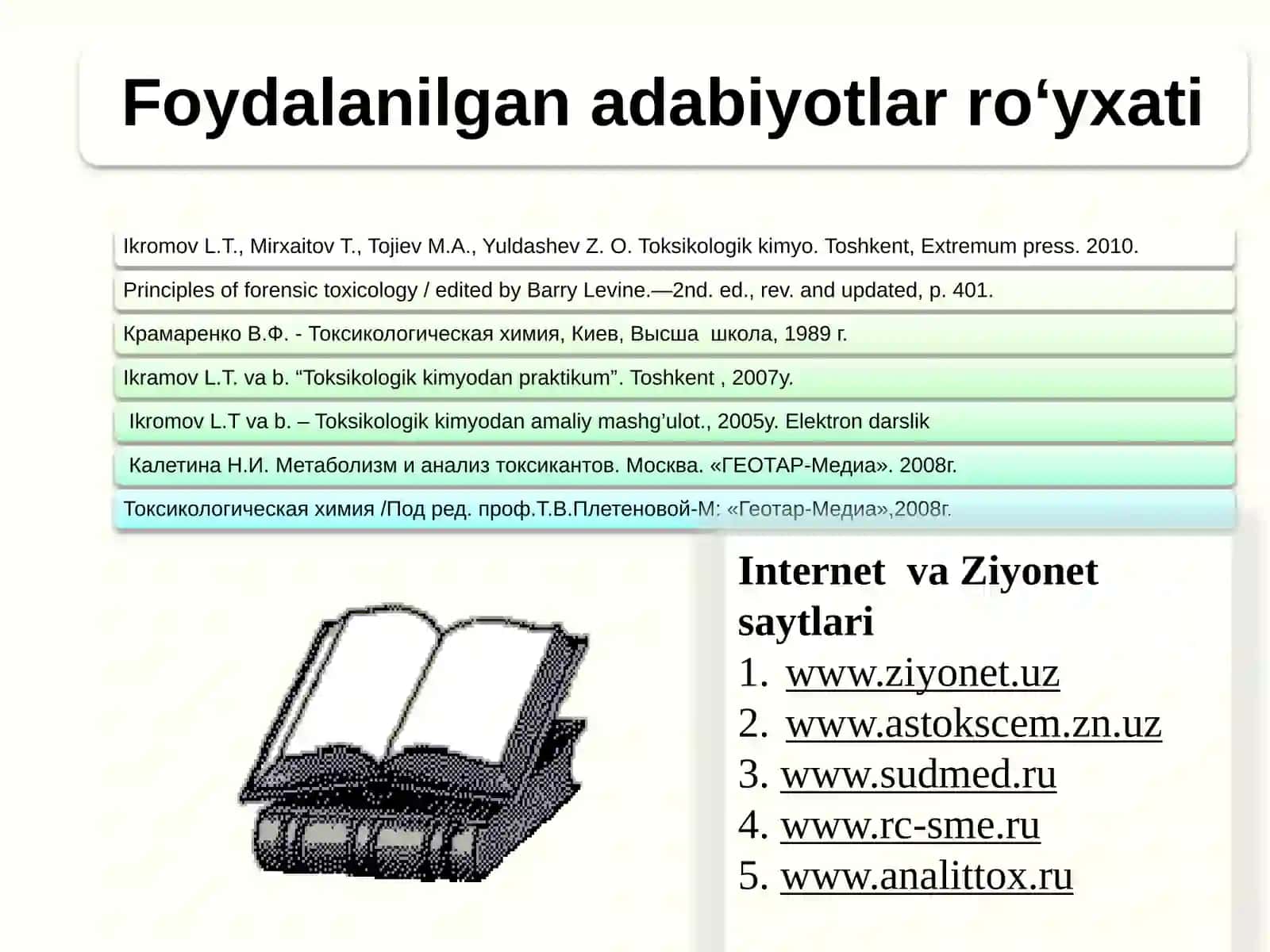 Metan va İs Gazı Bilan Zaharlanish. Karboksigemoglobin bilan Qondan Kimyoviy va Fizik-Kimyoviy Usullarda Tahliliş 3