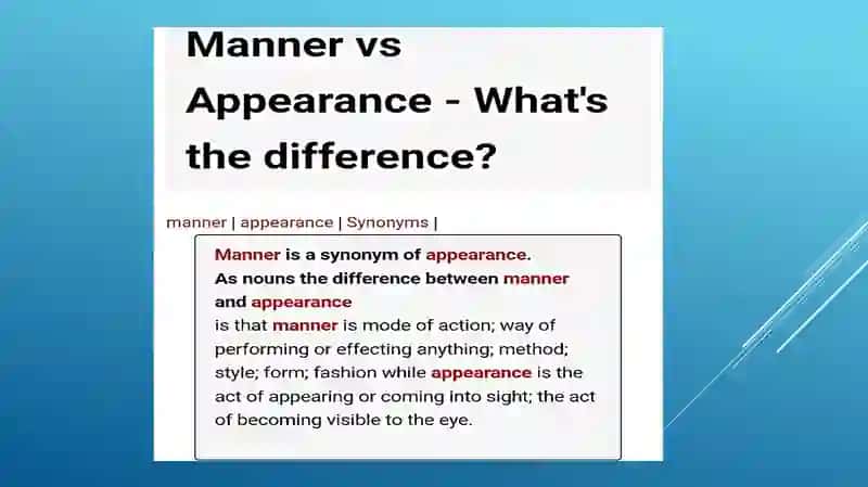 Appearance description 3
