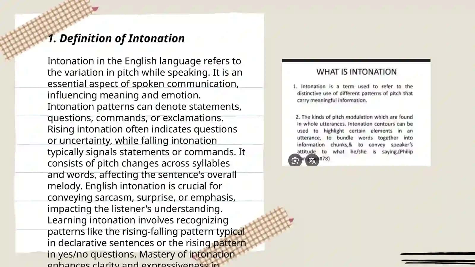 Intonation 3