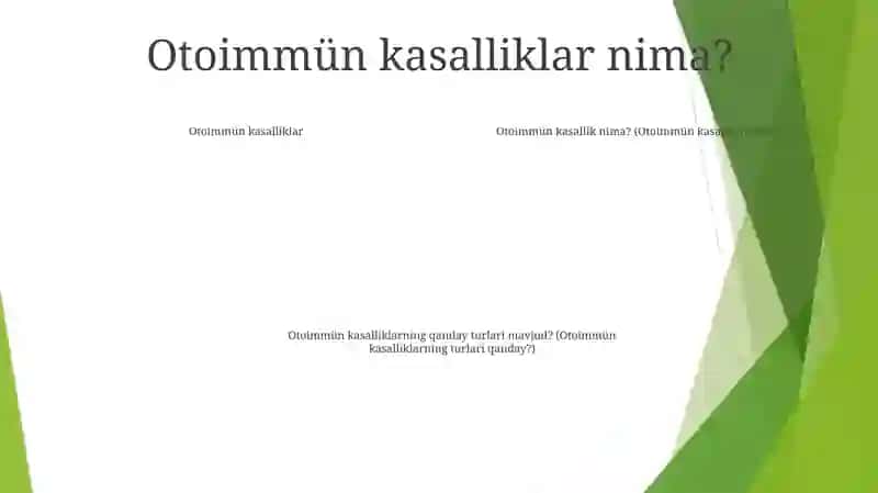 Autoimmun Xastaliklar 3