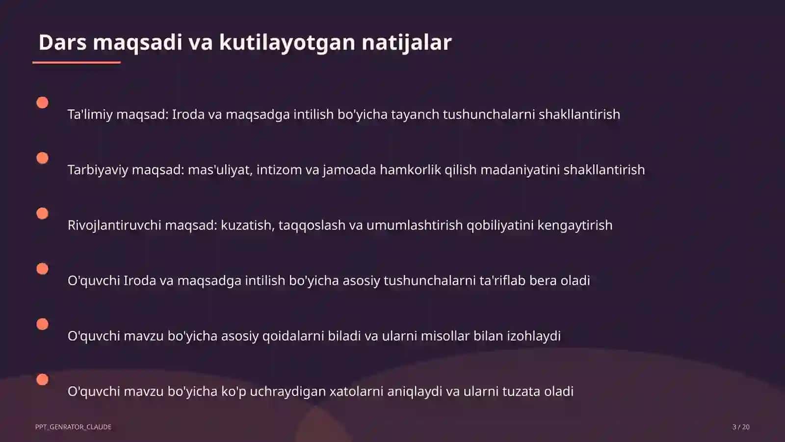 Iroda va maqsadga intilish (9-sinf) 3