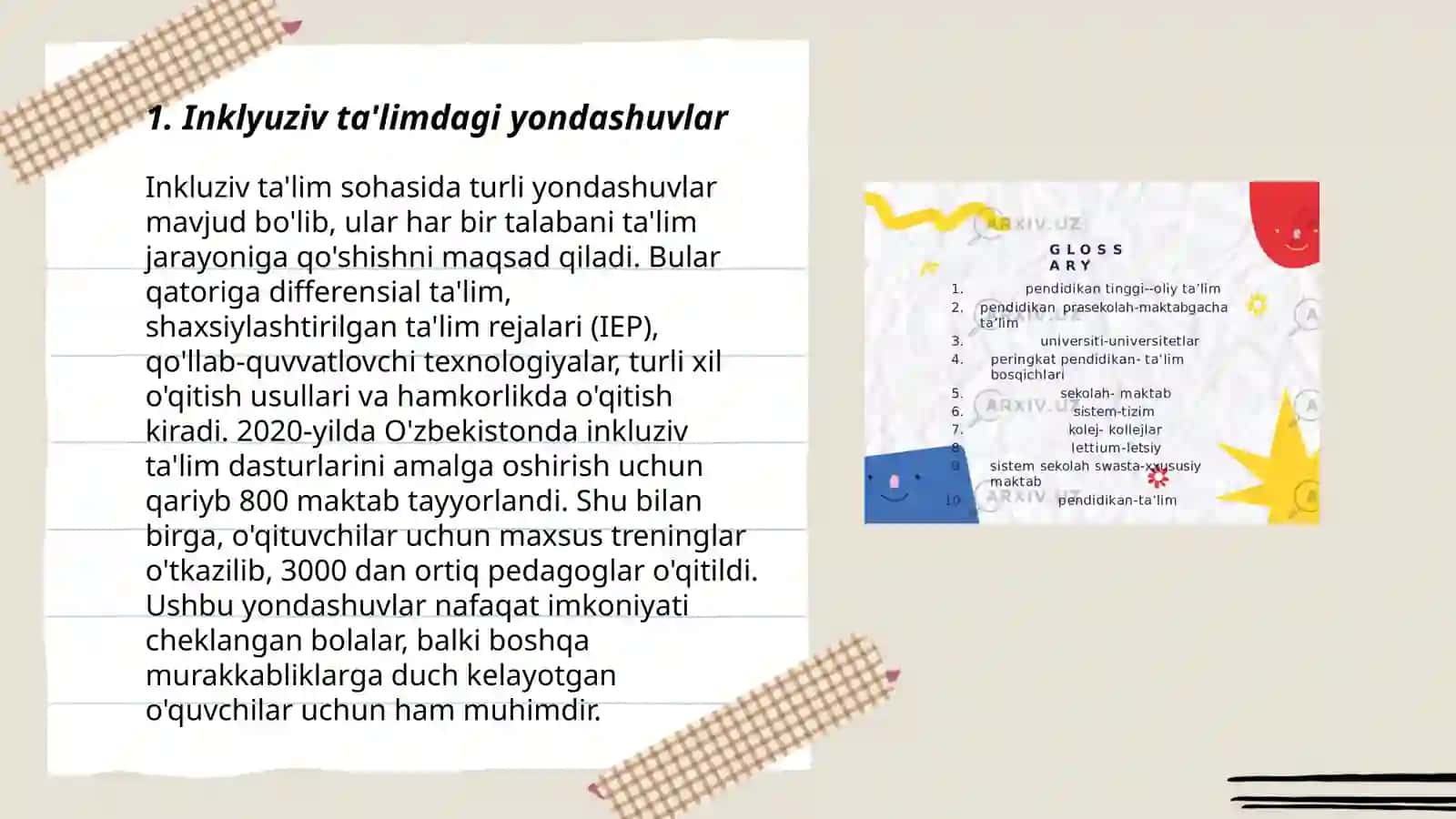 Inklyuziv ta'limdagi yondashuvlar 3