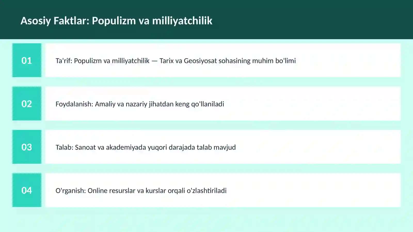 Populizm va milliyatchilik 3
