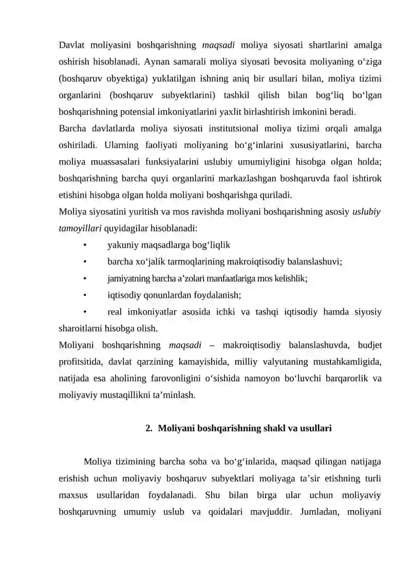 Moliyani boshqarish 3
