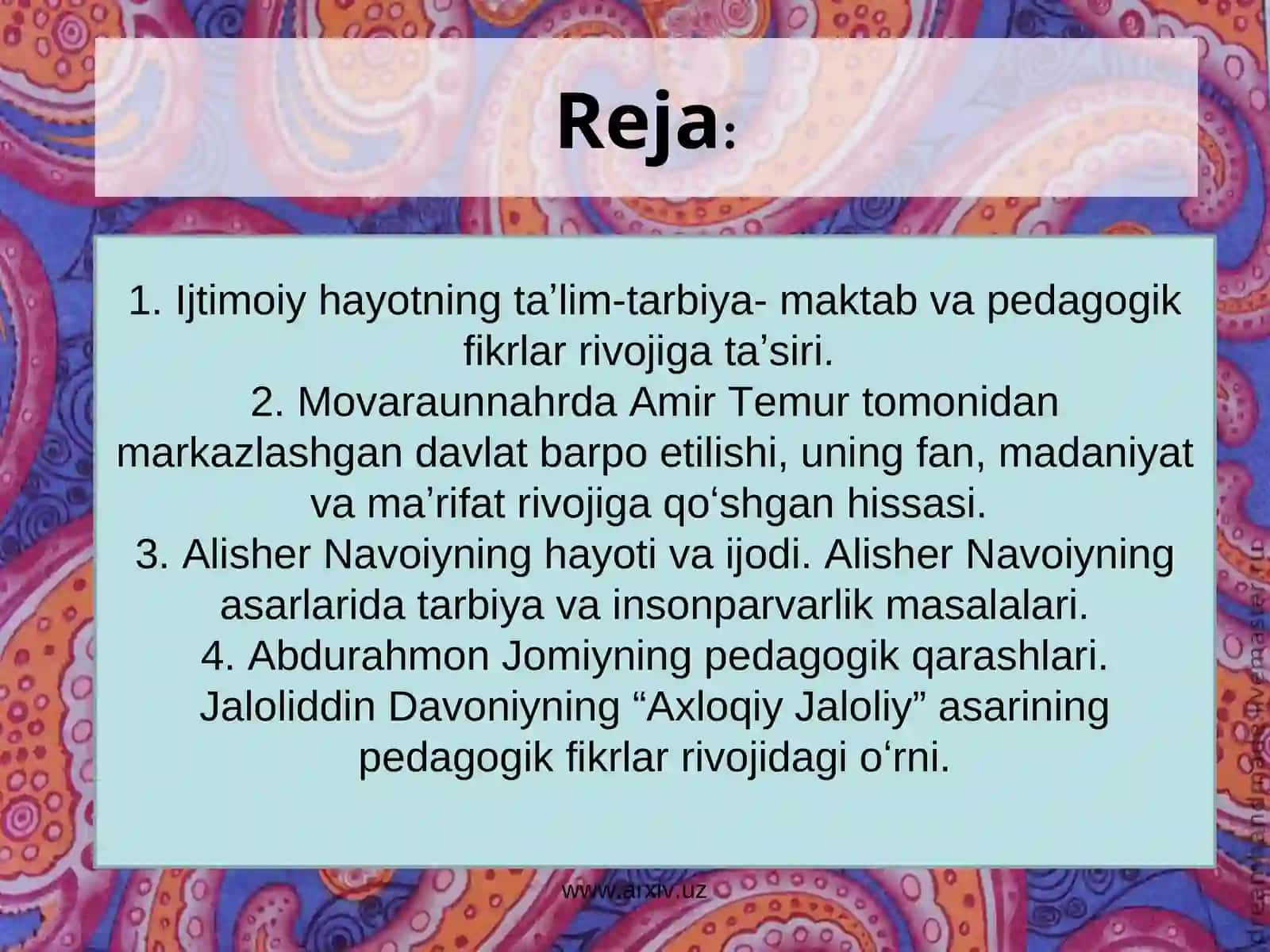 Movorounnahrda Ta'lim va Tarbiya 3