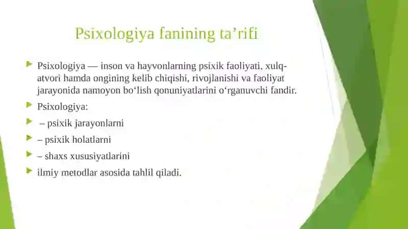 PSIXOLOGIYAGA KIRISH 3
