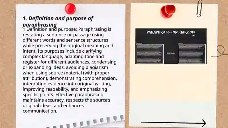 Paraphrasing and Rewording Information 3