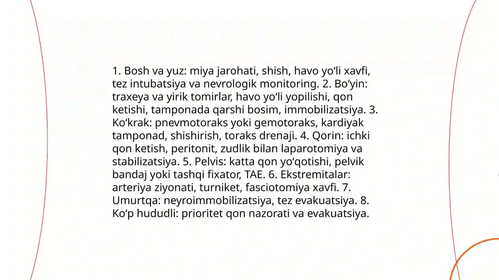 Favqulodda vaziyatlarda vujudga keluvchi jarohatlanish oʻchoqlarining tibbiy taktik tavsifi 3