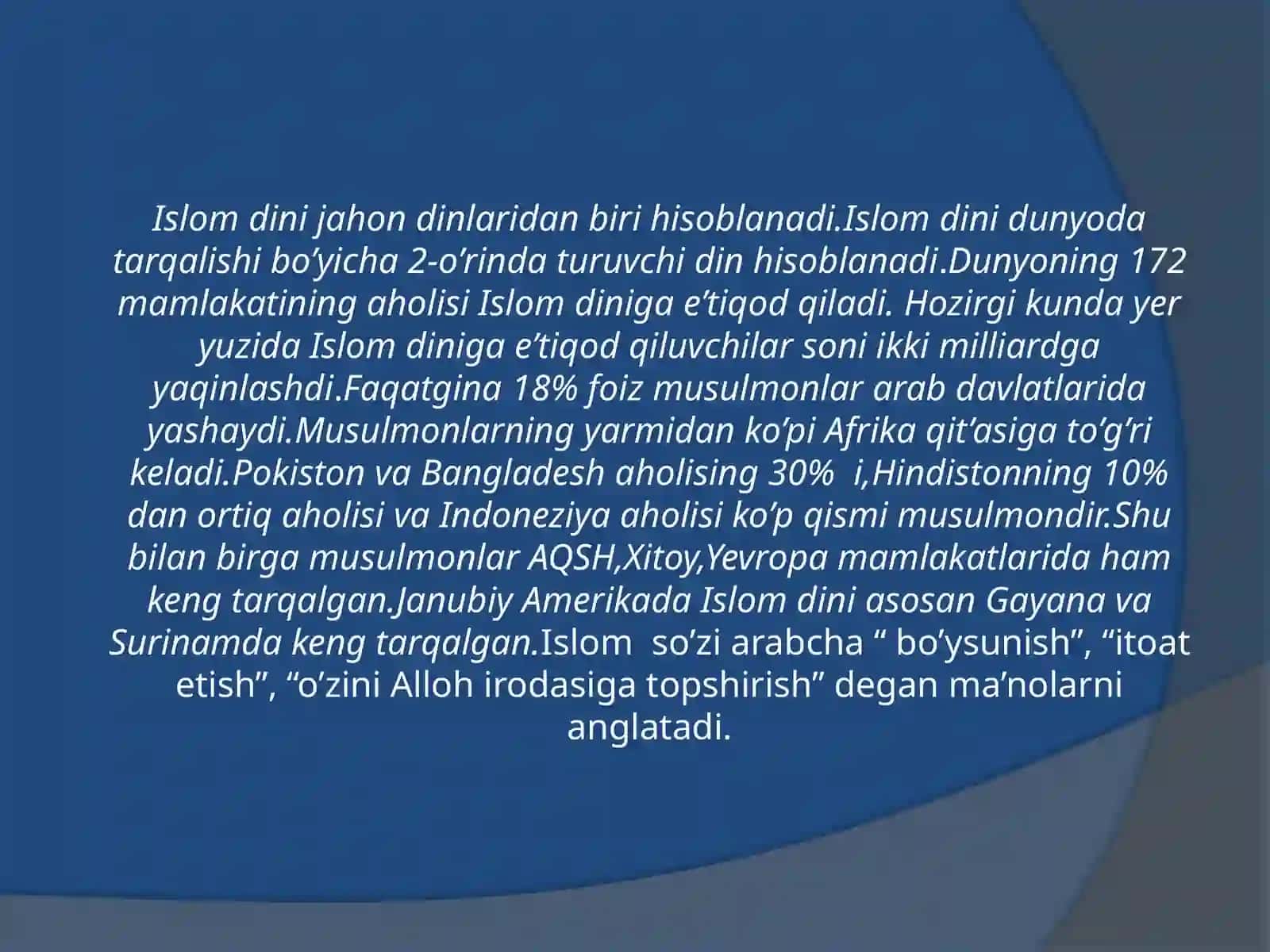Islom ta'limoti asoslari 3