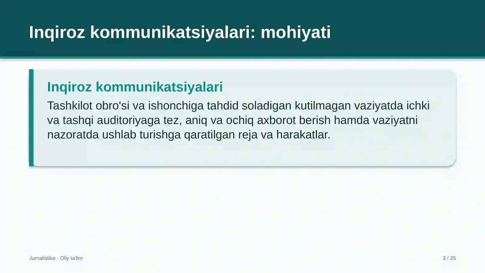 Davlat moliyaviy nazorati organlarida inqiroz kommunikatsiyalari 3