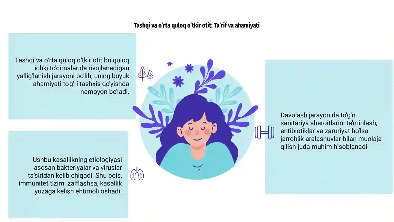 Tashqi va oʻrta quloq oʻtkir otit 3