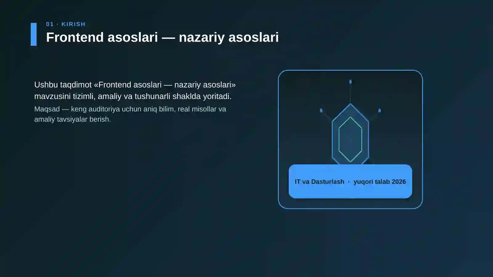 Frontend asoslari — nazariy asoslari 3