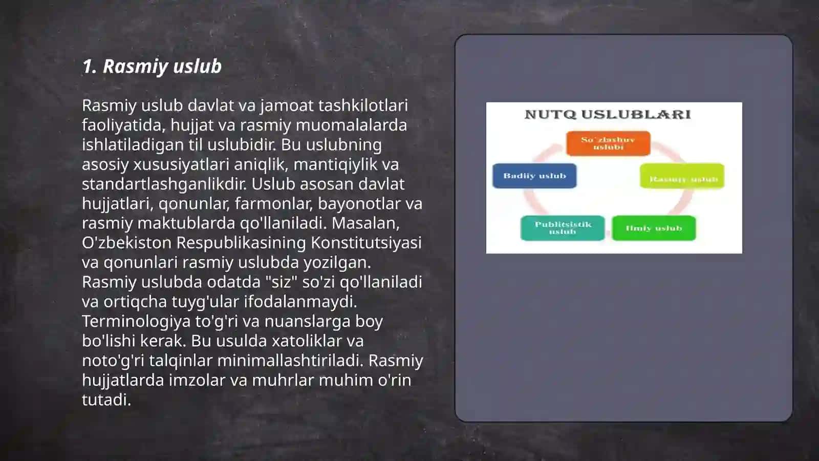 Nutqning uslubiy turlari 3