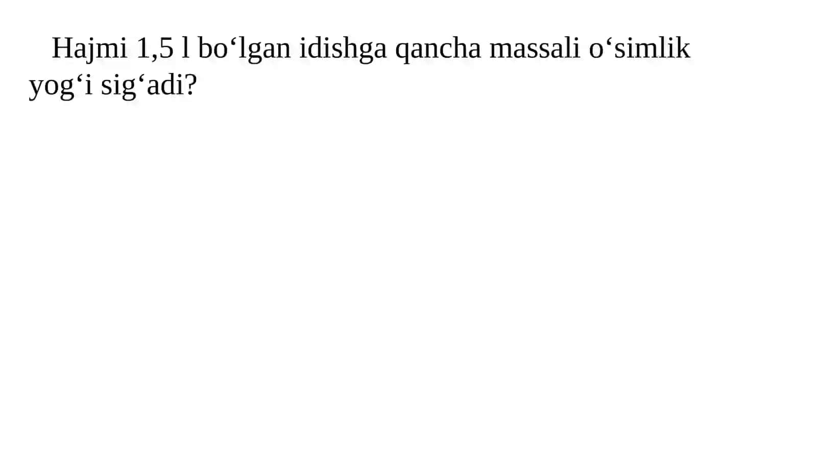 Masalalar yechish 3