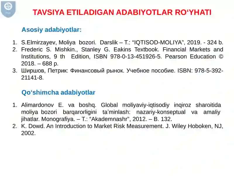 MOLIYA BOZORI 3