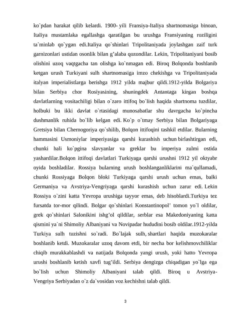 XIX ASR OXIRI — XX ASR BOSHLARIDA TURKIYA 3