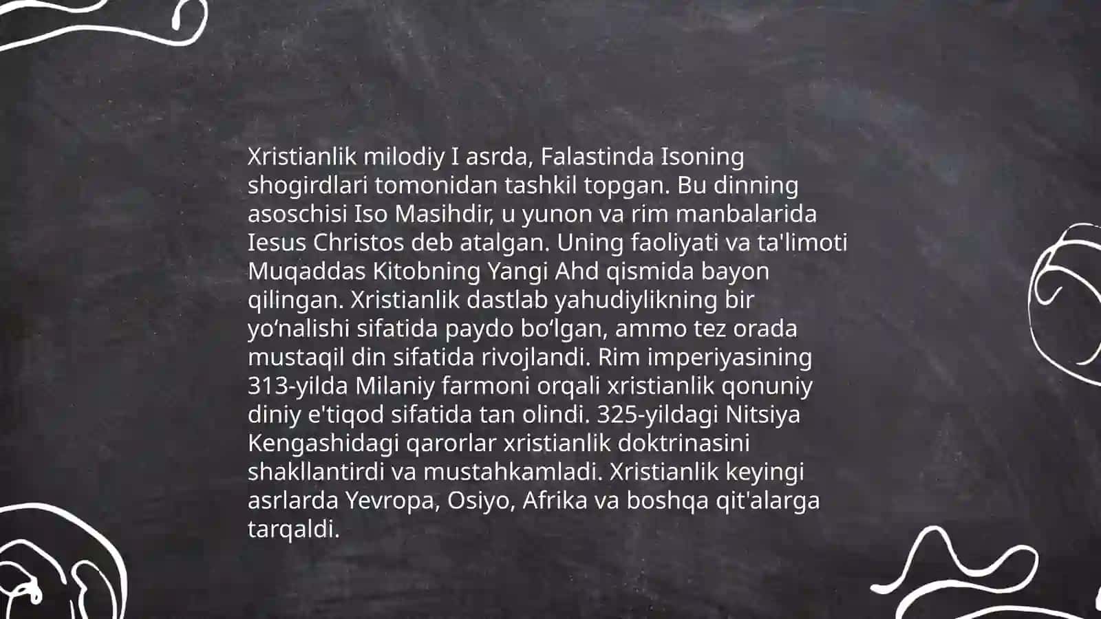 Xristianlik dini tarixi va g'oyalari 3