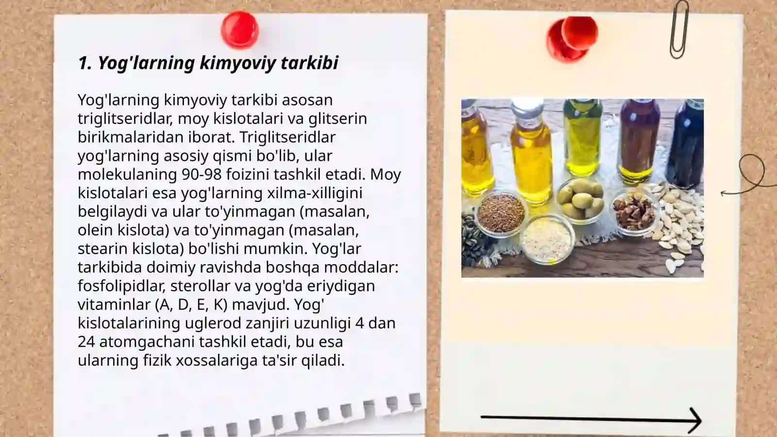Ozuqaviy yog'larning sifatini aniqlash 3