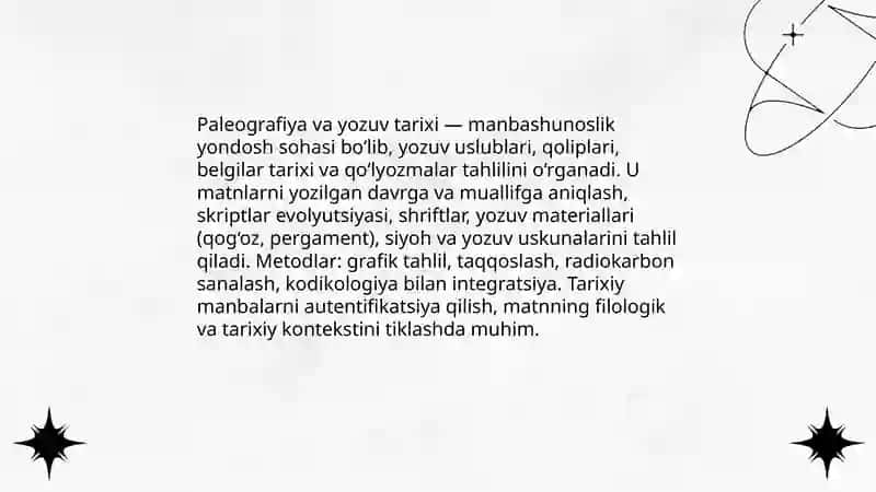 Paleografiya va yozuv tarixi 3