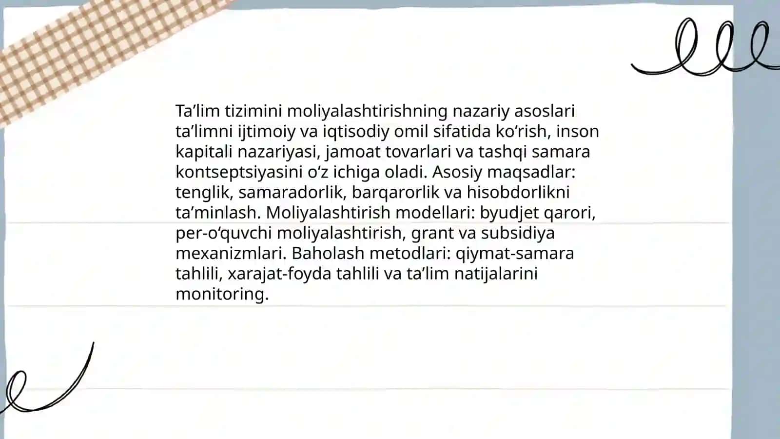 Taʼlim tizimini moliyalash 3