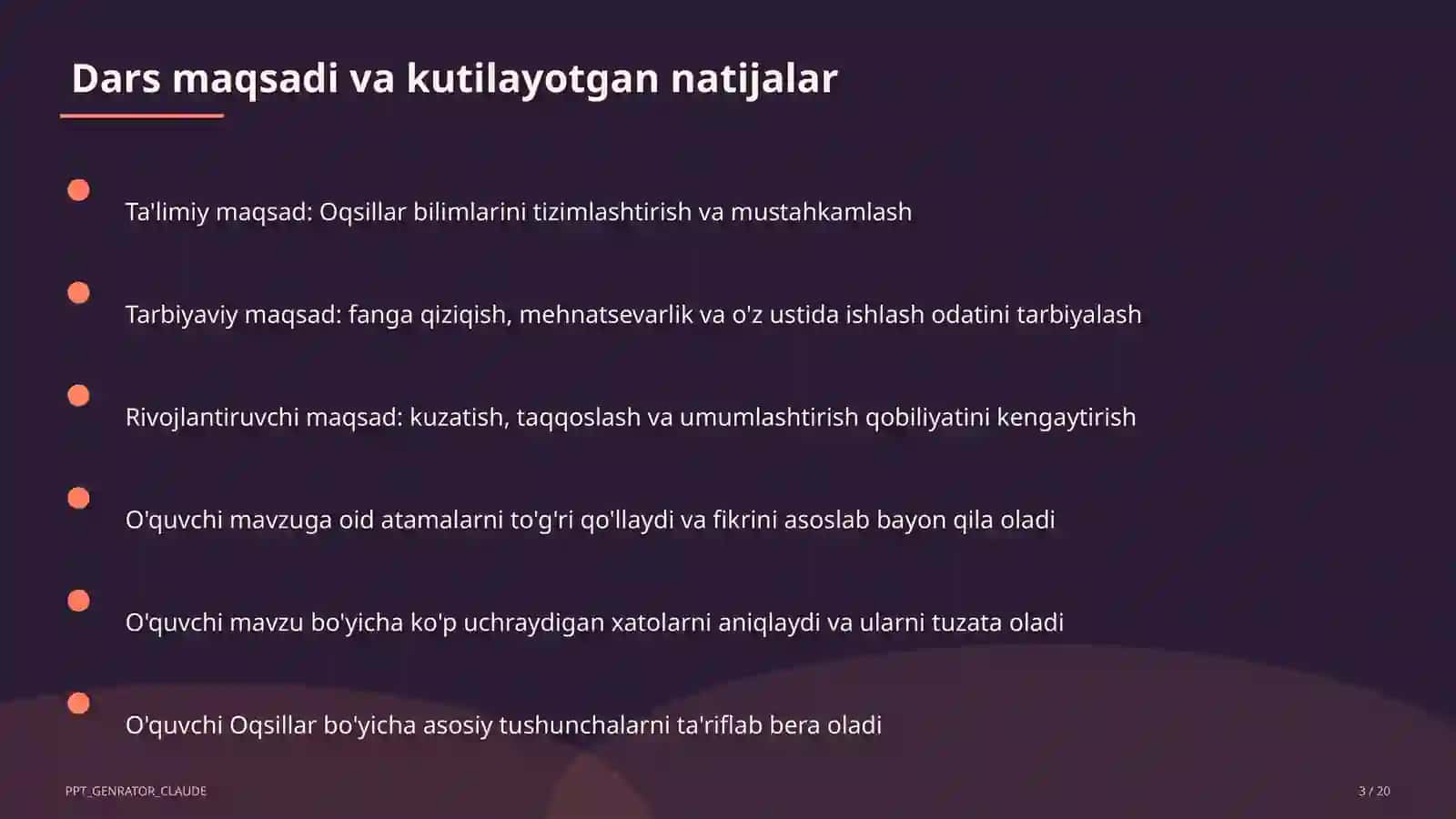 Oqsillar (11-sinf) 3