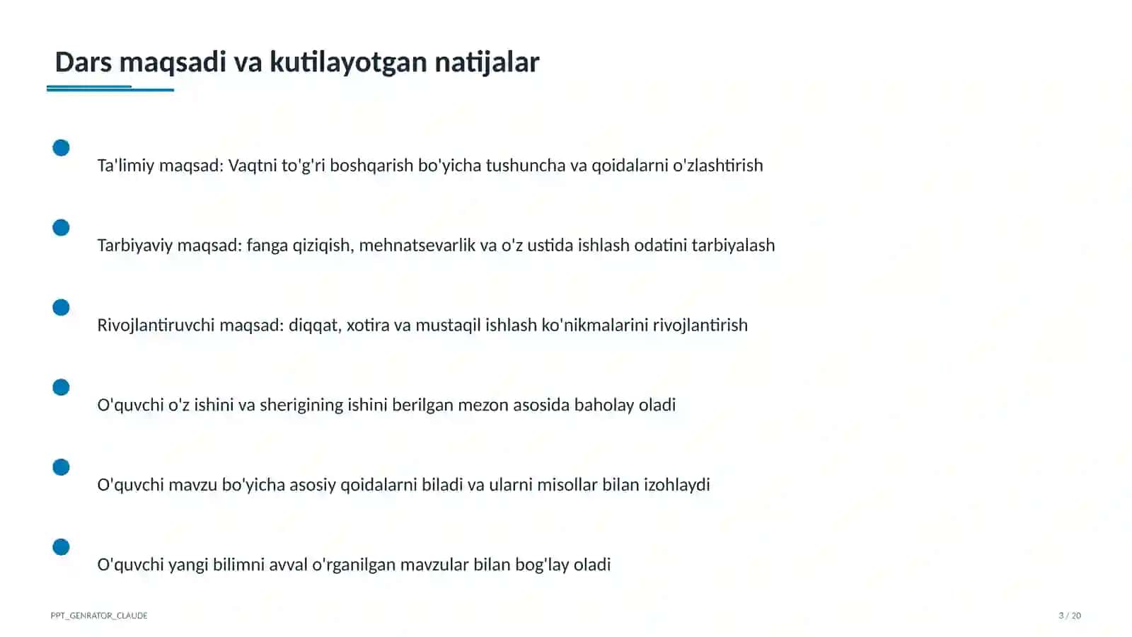 Sinf soati va tarbiyaviy tadbirlar 3