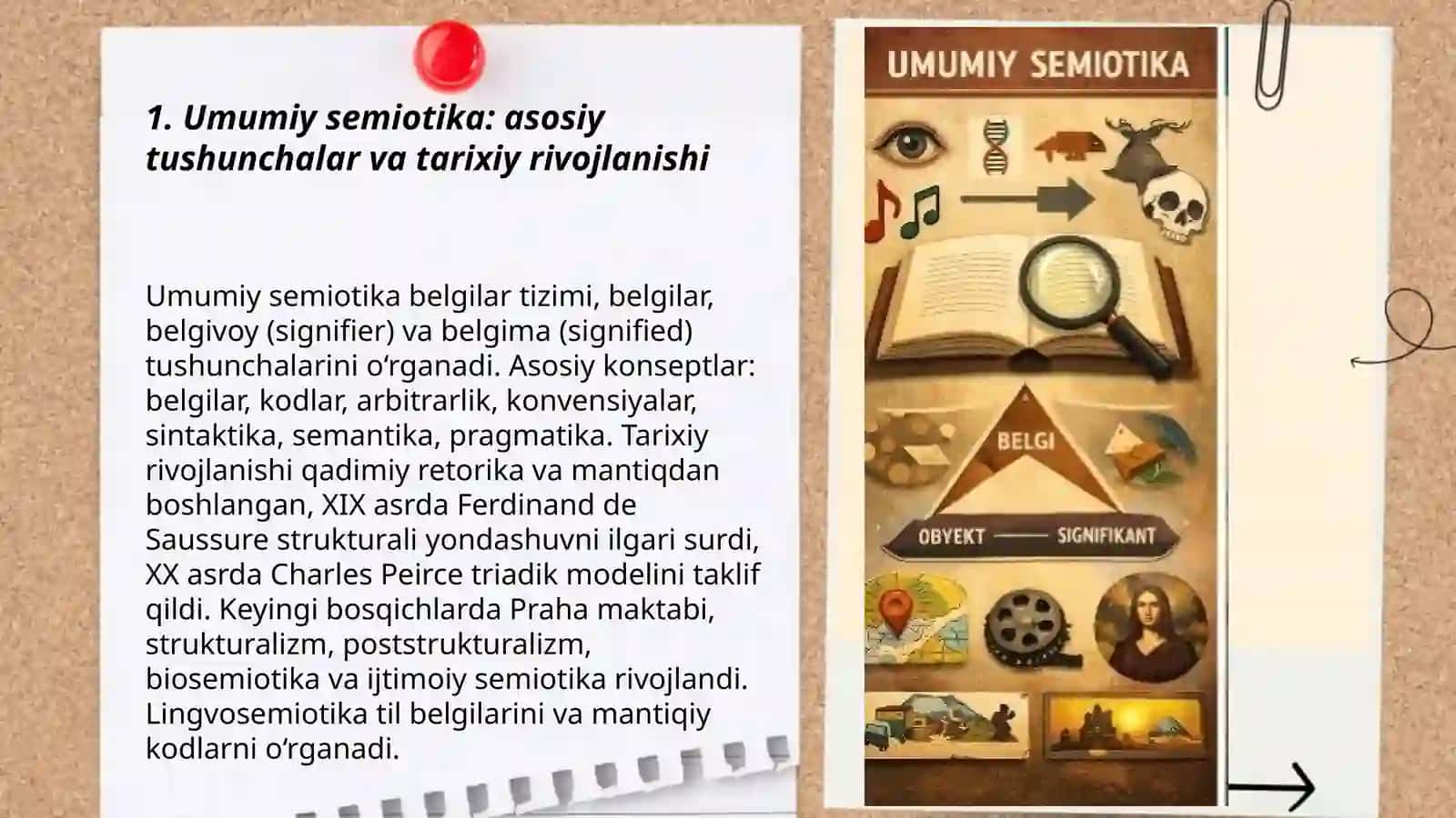 Umumiy semiotika va lingvosemiotika 3