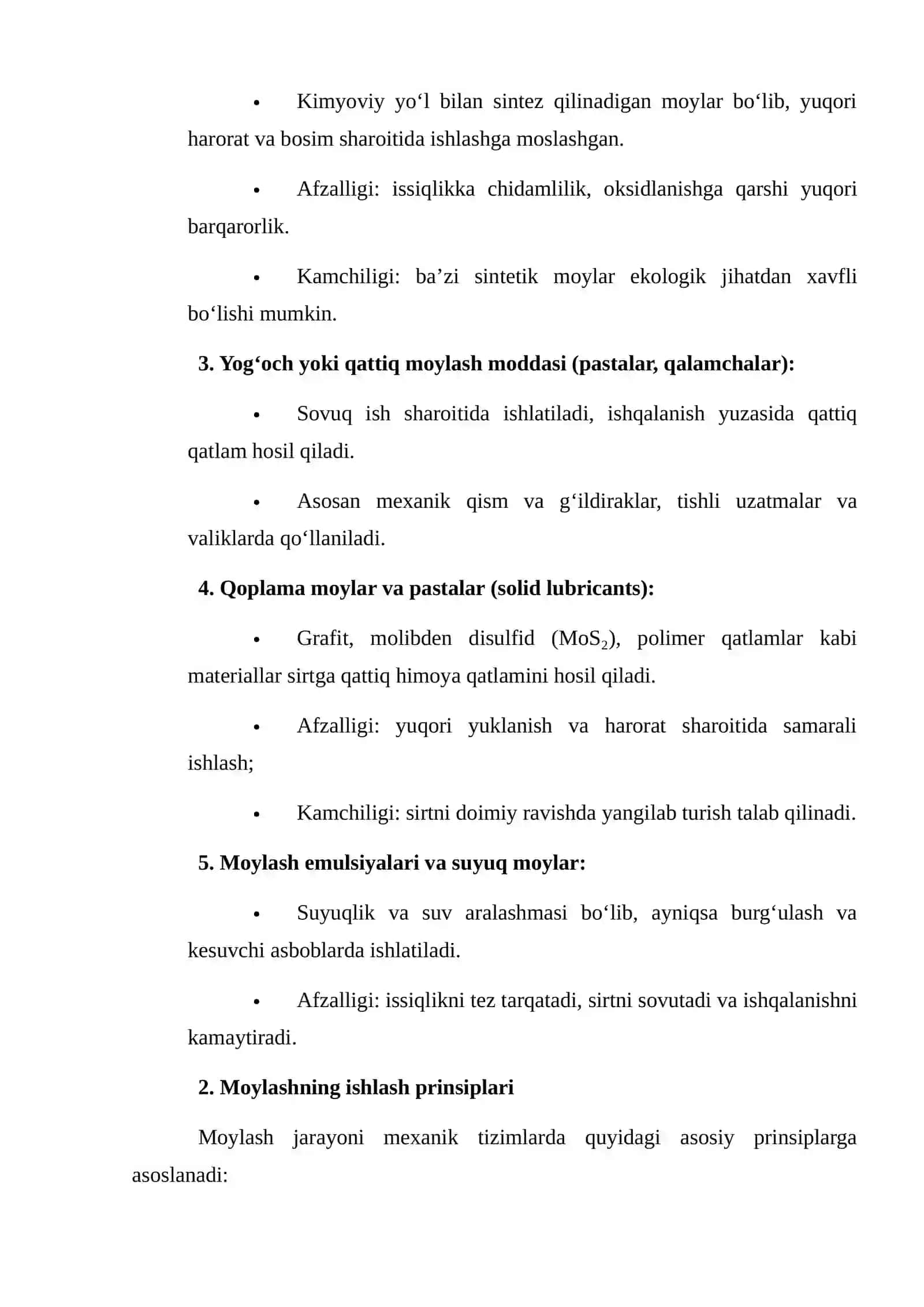 Moylash materiallari haqida umumiy tushuncha 3