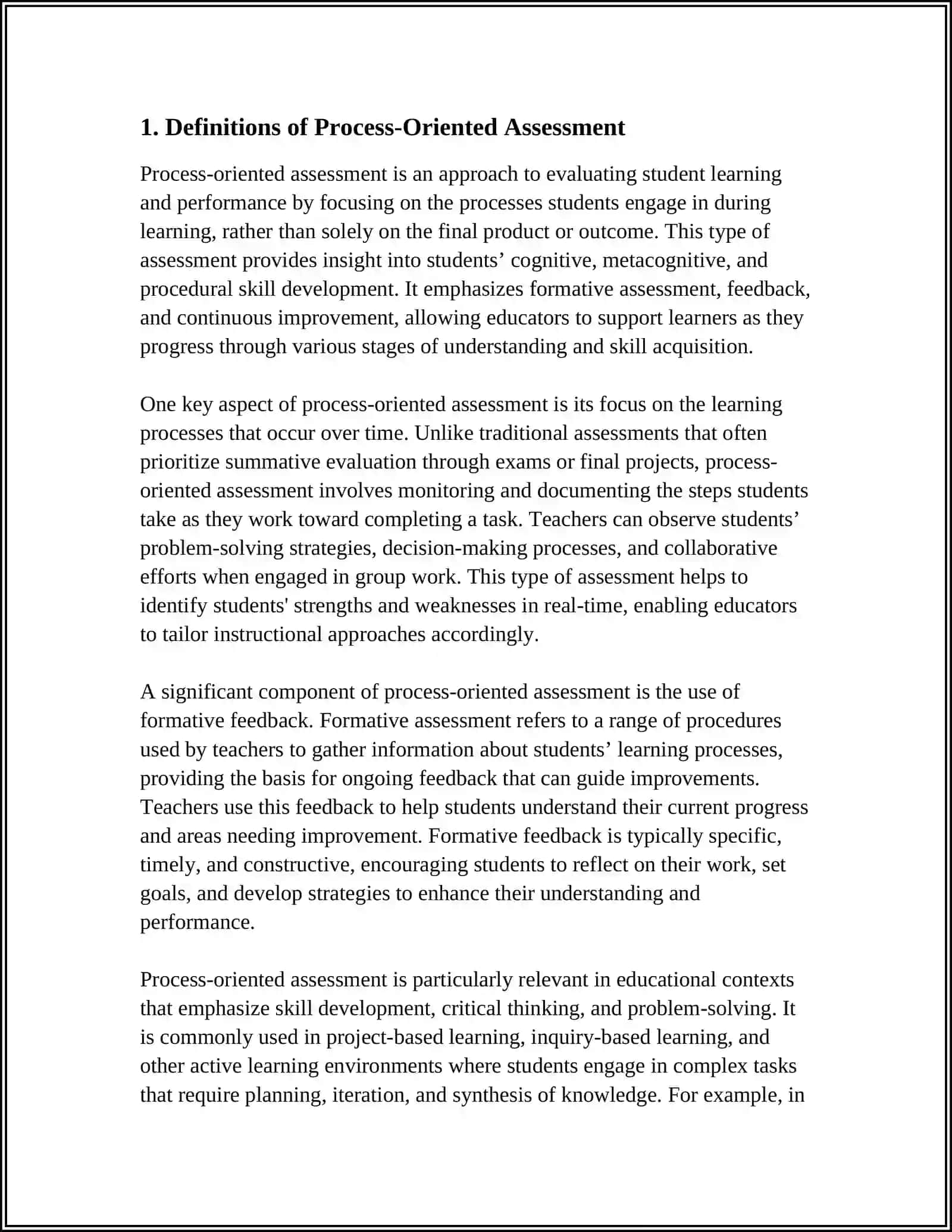 PROCESS ORIENTED ASSESSMENT ANDA PRODUCT ORIENTED ASSESSMENT 3