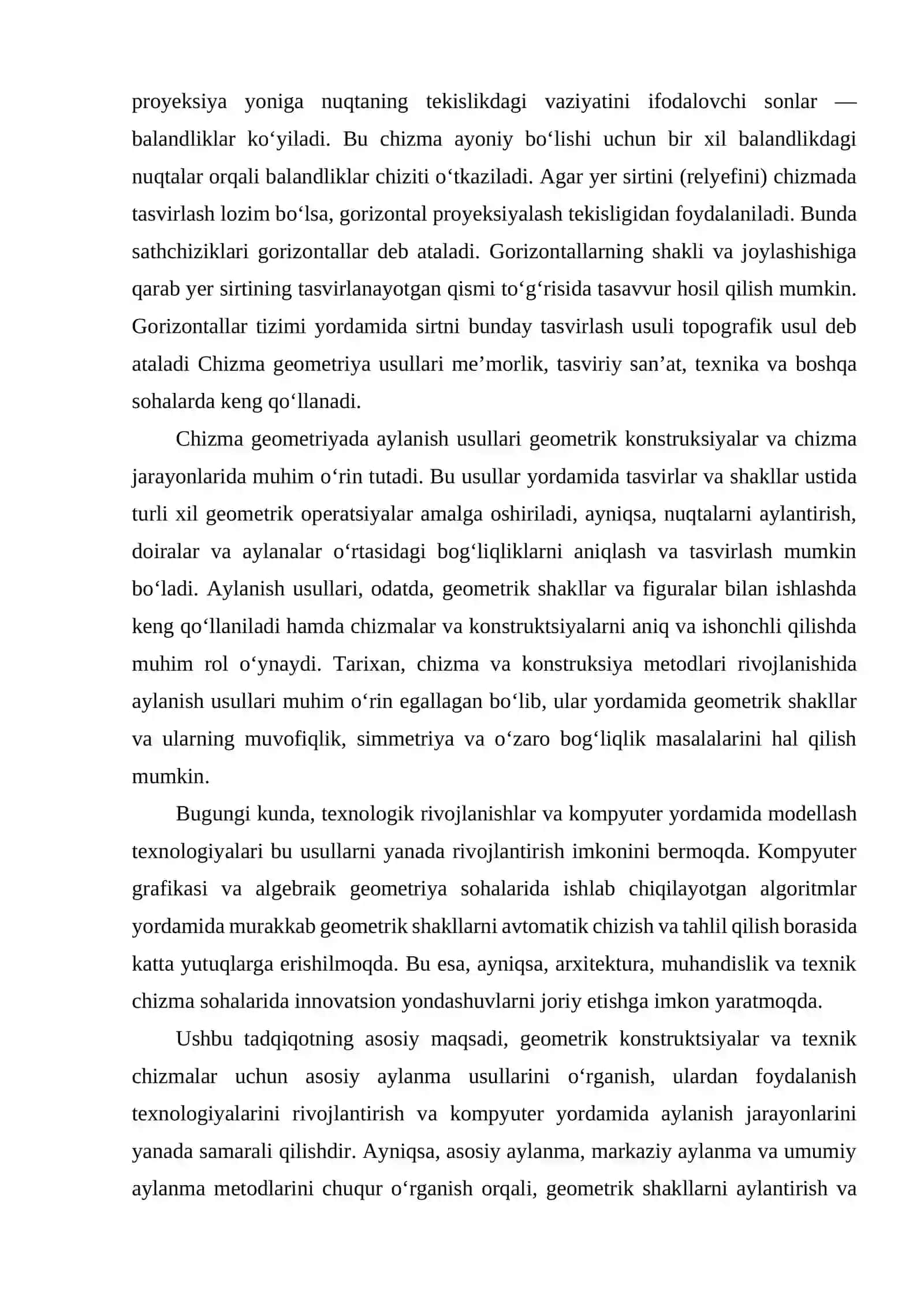 CHIZMA GEOMETRIYADA AYLANISH USULLARI 3