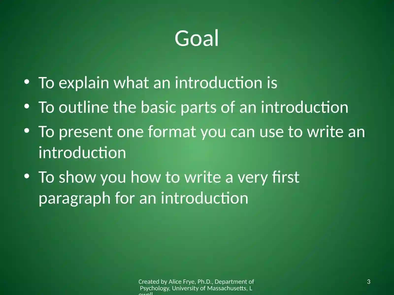 How to Write an Introduction 3