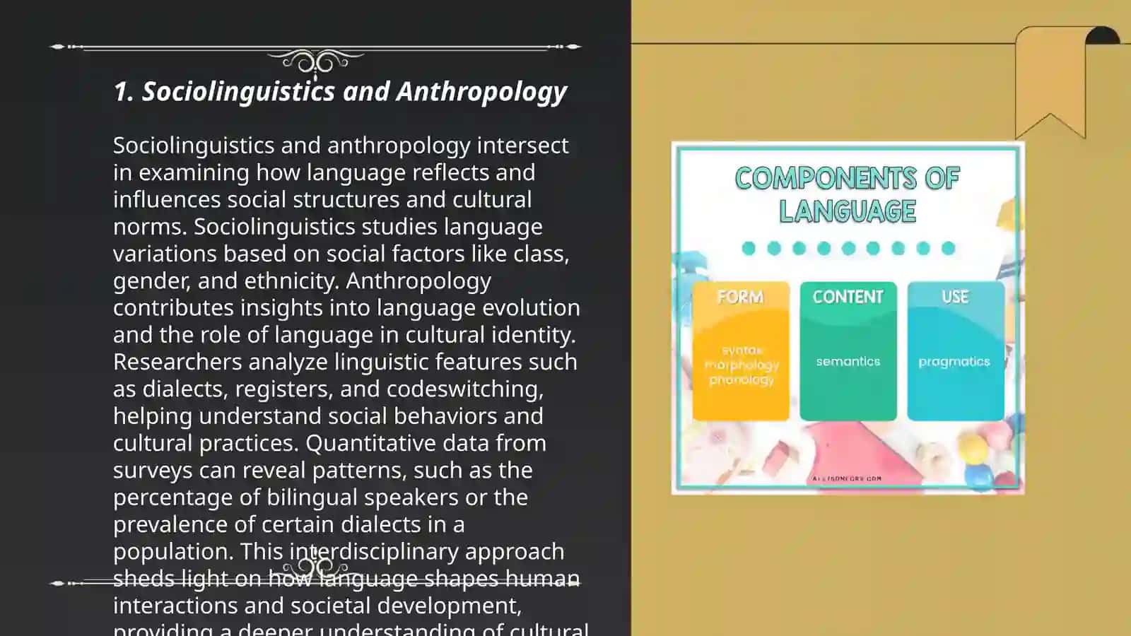 Linguistics and its connection with other discipline 3