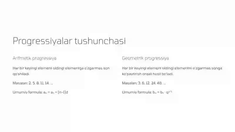 Trigonometrik ayniyatlar va progressiyalar 3