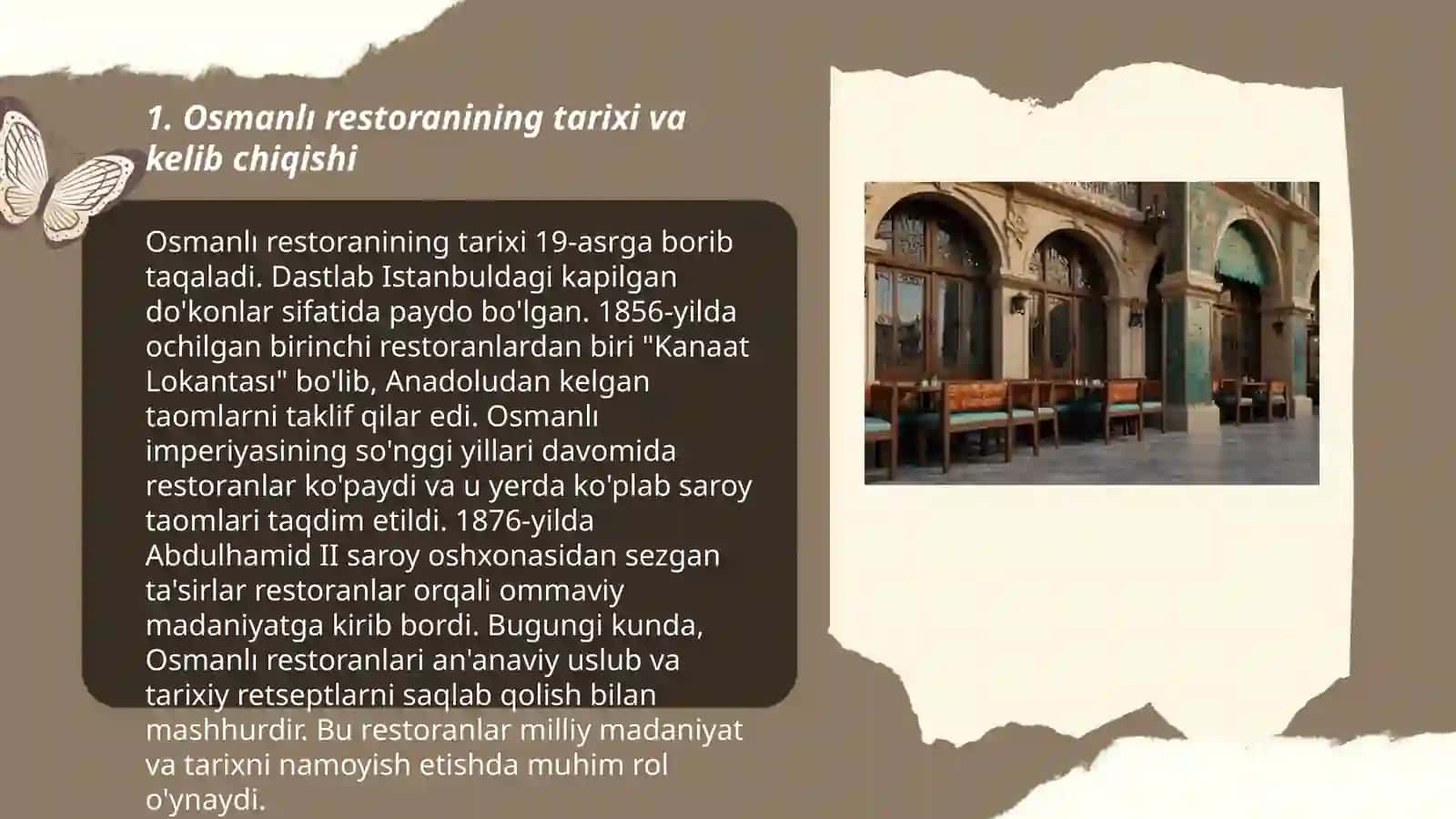 Osmanlı restoran loyihasi 3