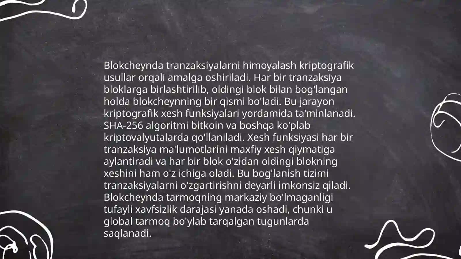 Blokcheynda tranzaksiyalarni himoyalash kriptografik usullar 3