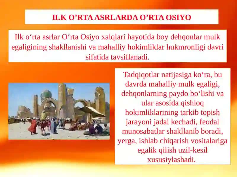 Ilko‘rtaasrlar O‘rta Osiyo 3