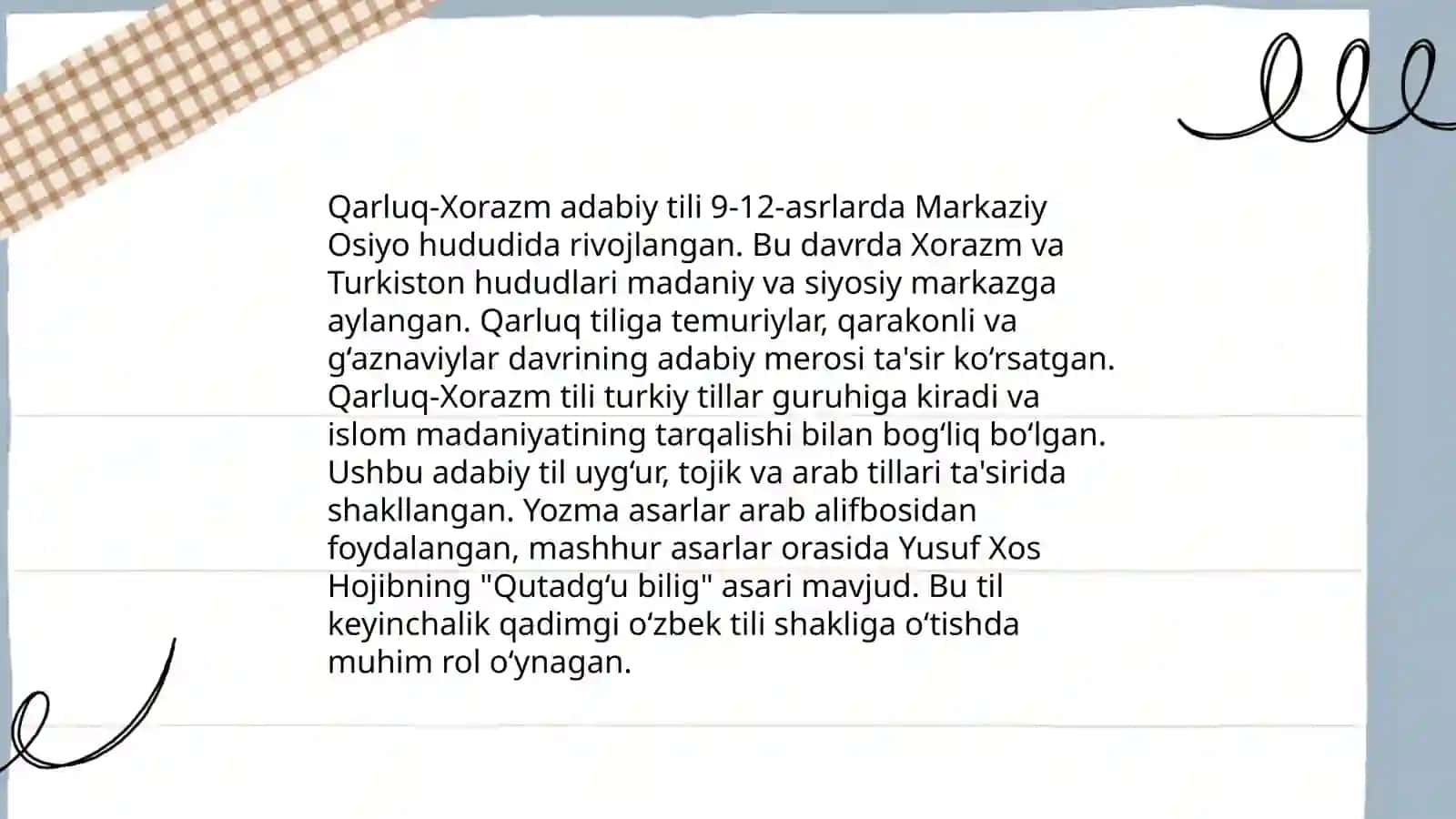 Qarluq-Xorazm adabiy tili 3