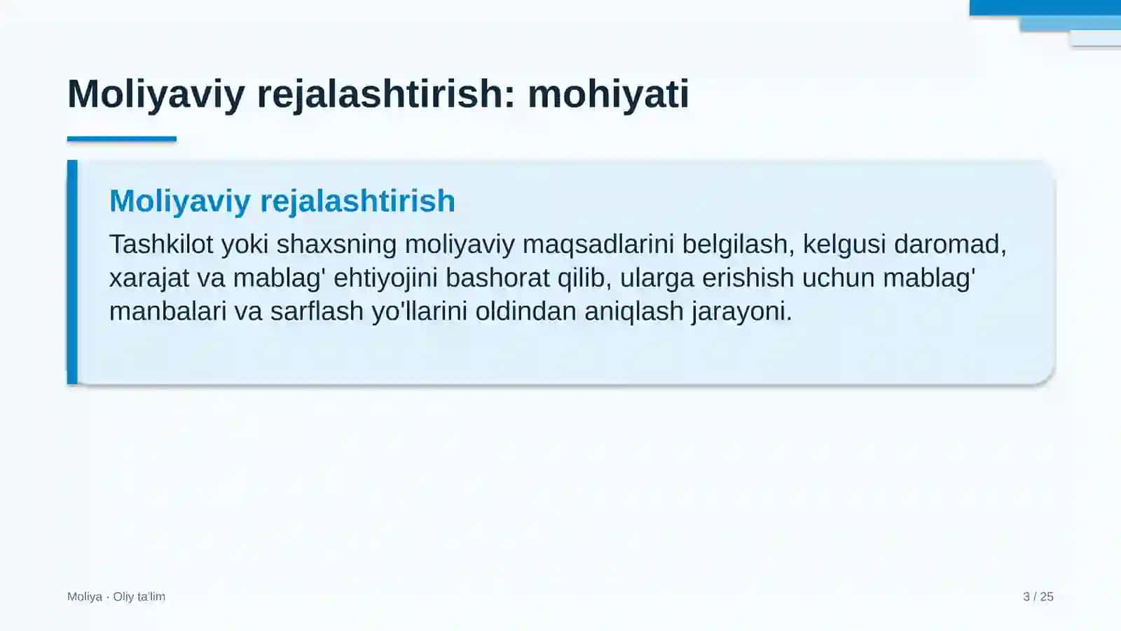 Bolalar o'yin markazlarida moliyaviy rejalashtirish 3